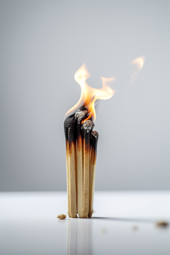 燃烧中的火柴公益摄影图数字艺术21