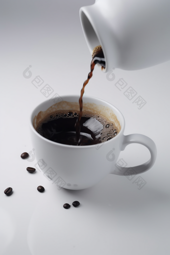 装满咖啡的咖啡杯一杯杯