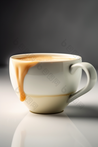 装满奶茶的奶茶杯食品摄影8k