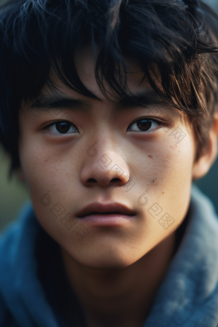 一个男人的正面特写摄影图数字艺术图片-包图网
