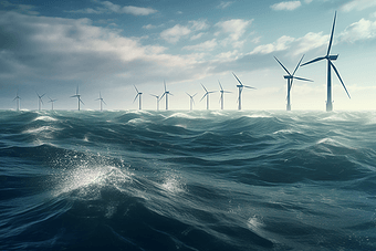 海洋里的风力发电机机专业
