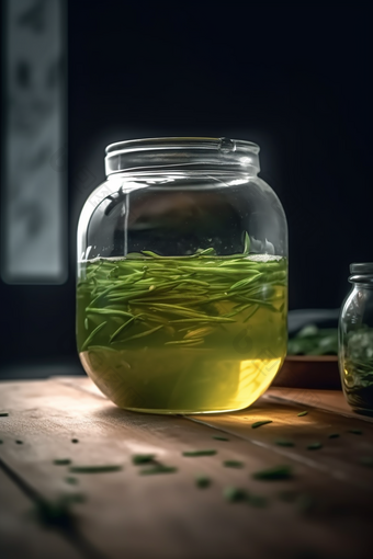 杯子里的绿茶摄影图数字艺术20