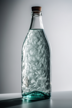 装满水的玻璃瓶摄影图数字艺术12