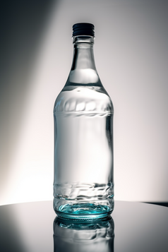 装满水的玻璃瓶摄影图数字艺术11