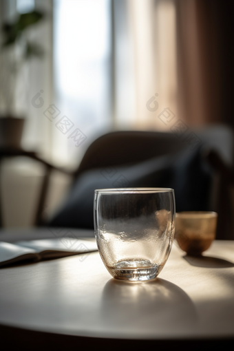 桌子上的<strong>玻璃杯</strong>摄影图数字艺术11