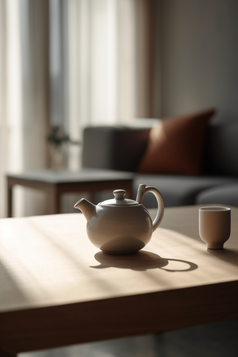 房间里的茶具摄影图数字艺术6