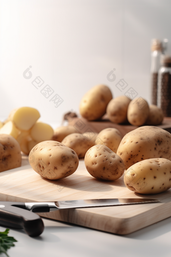 厨房的切片土豆摄影图数字艺术63