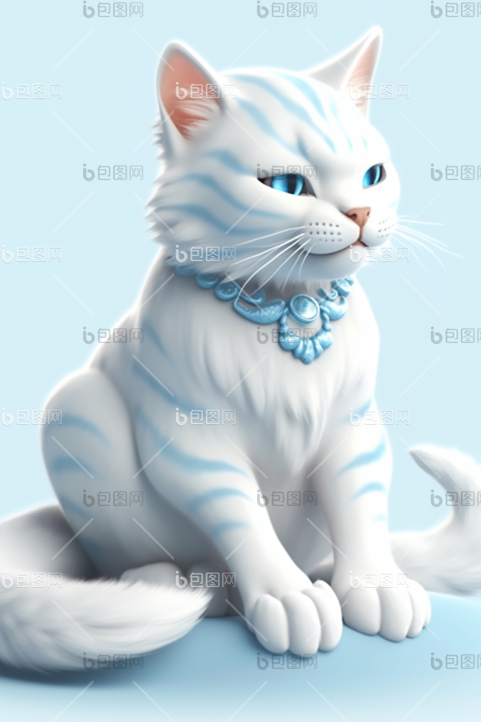 一个的猫神兽幻想纯的png下载-包图网
