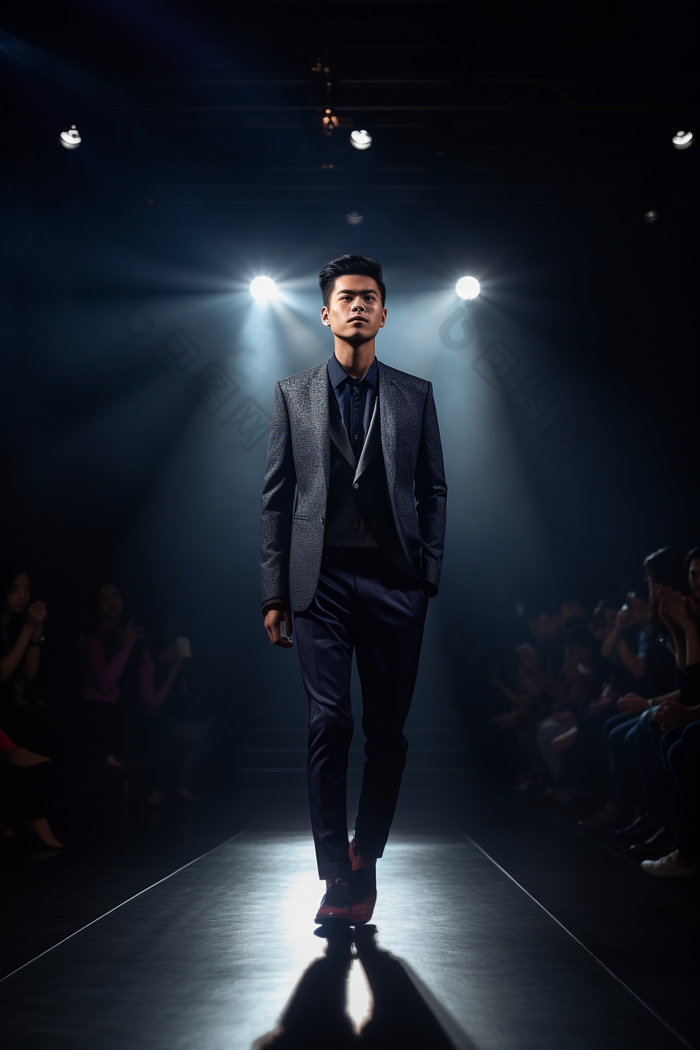亚洲男人走秀数字艺术图片包图网