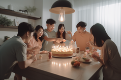 生日聚会庆典蛋糕生日蛋糕摄影图17