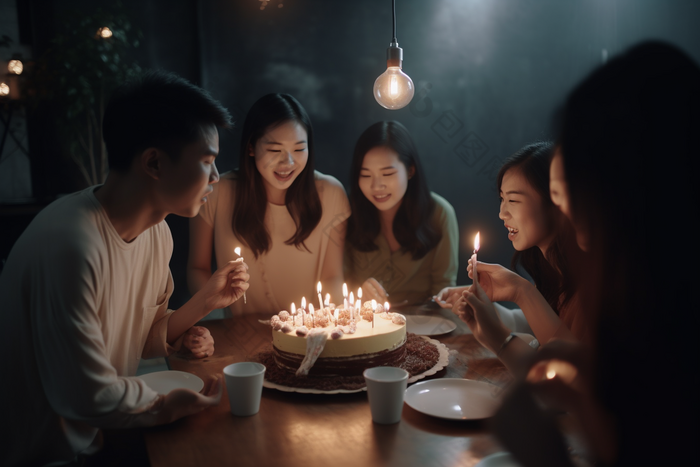 生日聚会庆典蛋糕生日蛋糕摄影图13