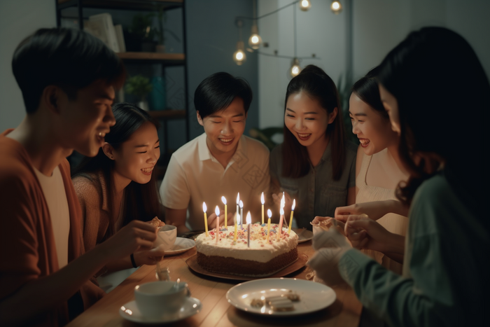 生日聚会庆典蛋糕生日蛋糕摄影图11