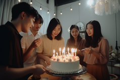 生日聚会庆典蛋糕生日蛋糕摄影图7