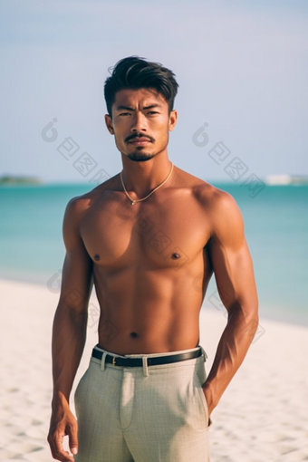 男人亚洲马尔代夫海滩沙滩旅行摄影摄影图<strong>18</strong>