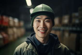 仓库工人职业管理员微笑工人肖像摄影图11