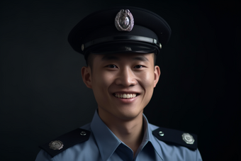 警察派出所微笑人民警察工作职业肖像摄影图10