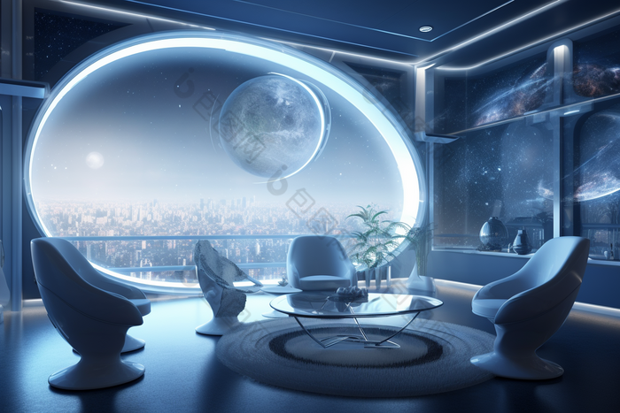 未来主义空间站宇宙太空站摄影图图片-包图网