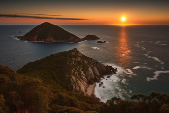 满月月相海峡<strong>海洋</strong>夜景港口月亮摄影图6