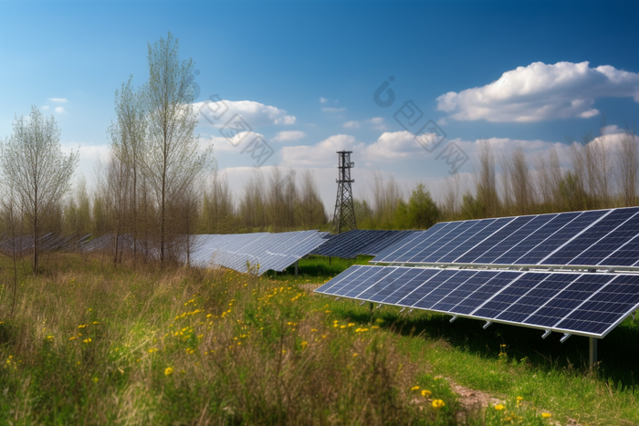 光伏板新能源光源科技再生能源摄影图2