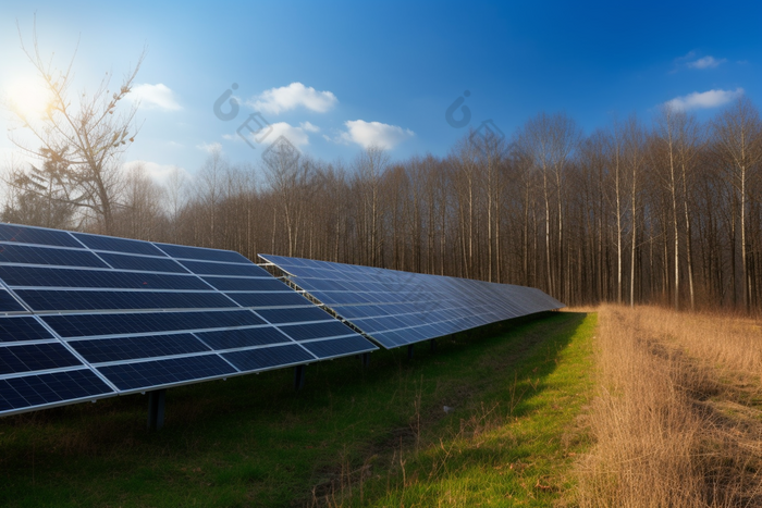 光伏板新能源光源科技再生能源摄影图6