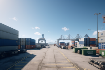 码头集装箱运输物流贸易往来摄影图29