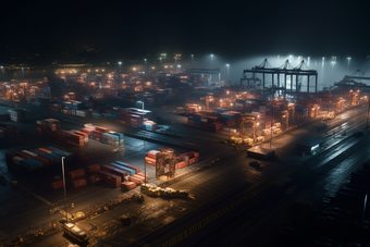 码头<strong>集装箱运输</strong>物流贸易往来摄影图7