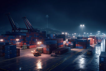 码头集装箱运输物流贸易往来摄影图19