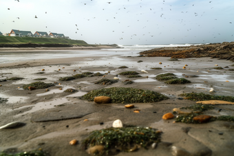 污染海滩保护环境垃圾摄影图8