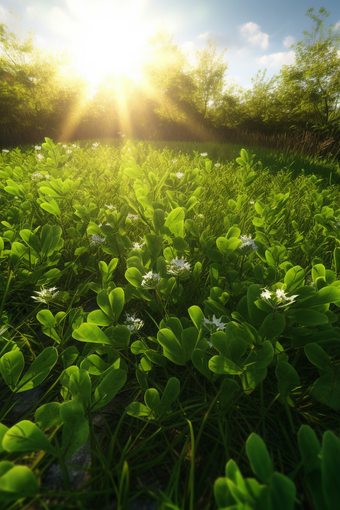 立夏植物节气阳光美好的天气摄影图17