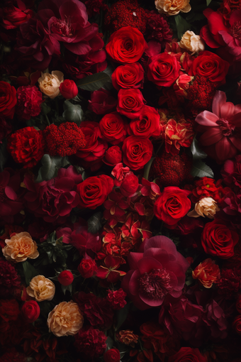 鲜花玫瑰植物背景交织重叠自然摄影图8