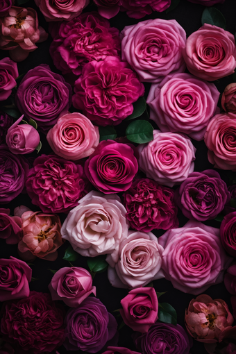 鲜花玫瑰植物背景交织重叠自然摄影图55