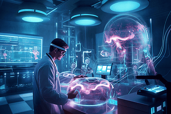 科学家医疗设备未来科技科幻未来主义治疗