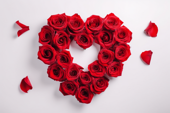 玫瑰爱心爱浪漫鲜花摄影图12