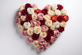 玫瑰爱心爱浪漫鲜花摄影图28