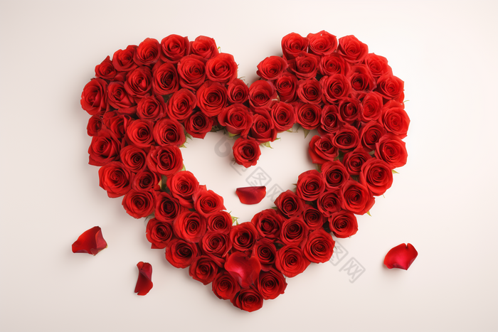 玫瑰爱心爱浪漫鲜花心形花朵