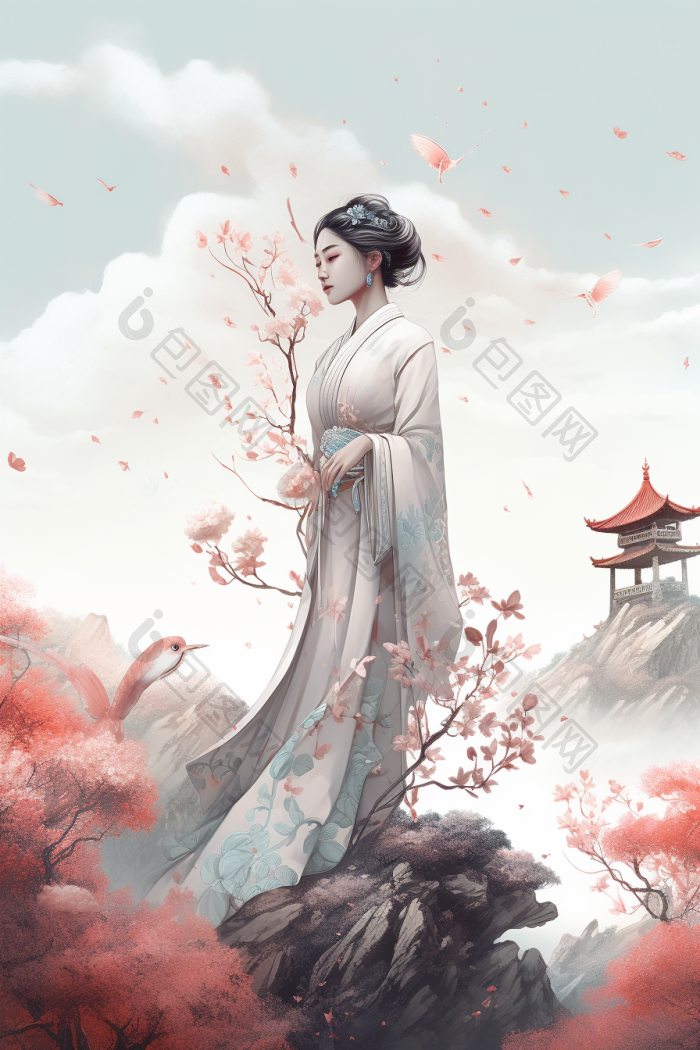 插画国风高清图片下载-包图网