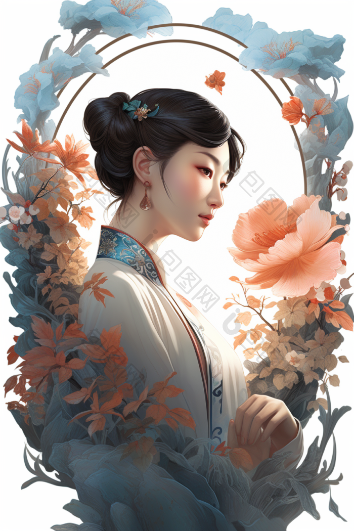 插画国风高清图片下载-包图网