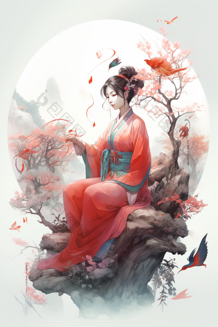 插画国风高清图片下载-包图网