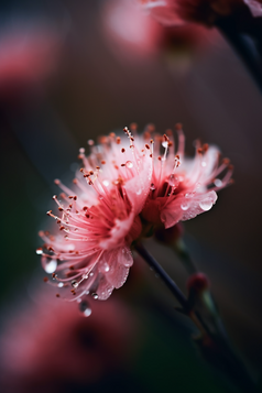 盛开的花朵晶莹剔透水珠植物花卉摄影图12