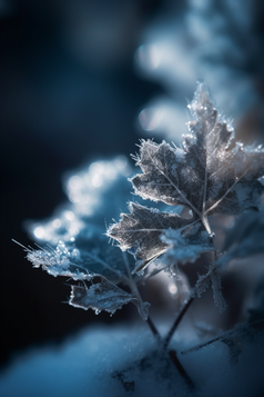 晶莹剔透水珠结霜植物花卉摄影图56