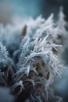 晶莹剔透水珠结霜植物花卉摄影图47