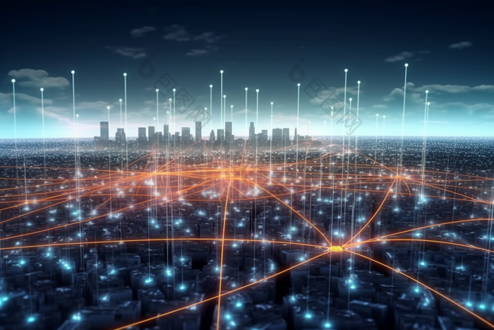 城市数据网络互通技术网络连接摄影图15