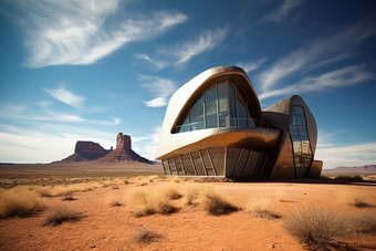 沙漠<strong>房屋</strong>现代建筑<strong>未来</strong>建筑沙漠建筑荒漠摄影图18