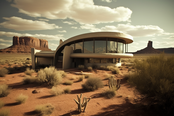 沙漠<strong>房屋</strong>现代建筑<strong>未来</strong>建筑沙漠建筑荒漠摄影图19