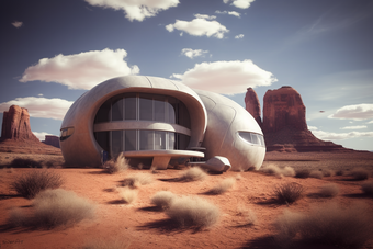 沙漠房屋现代<strong>建筑未来建筑</strong>沙漠<strong>建筑</strong>荒漠摄影图20