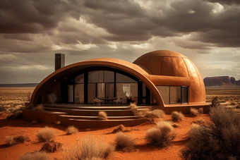 沙漠房屋未来建筑
