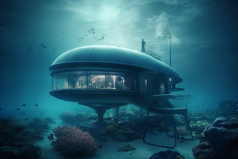 海底现代<strong>建筑未来建筑</strong>科幻房屋摄影图21