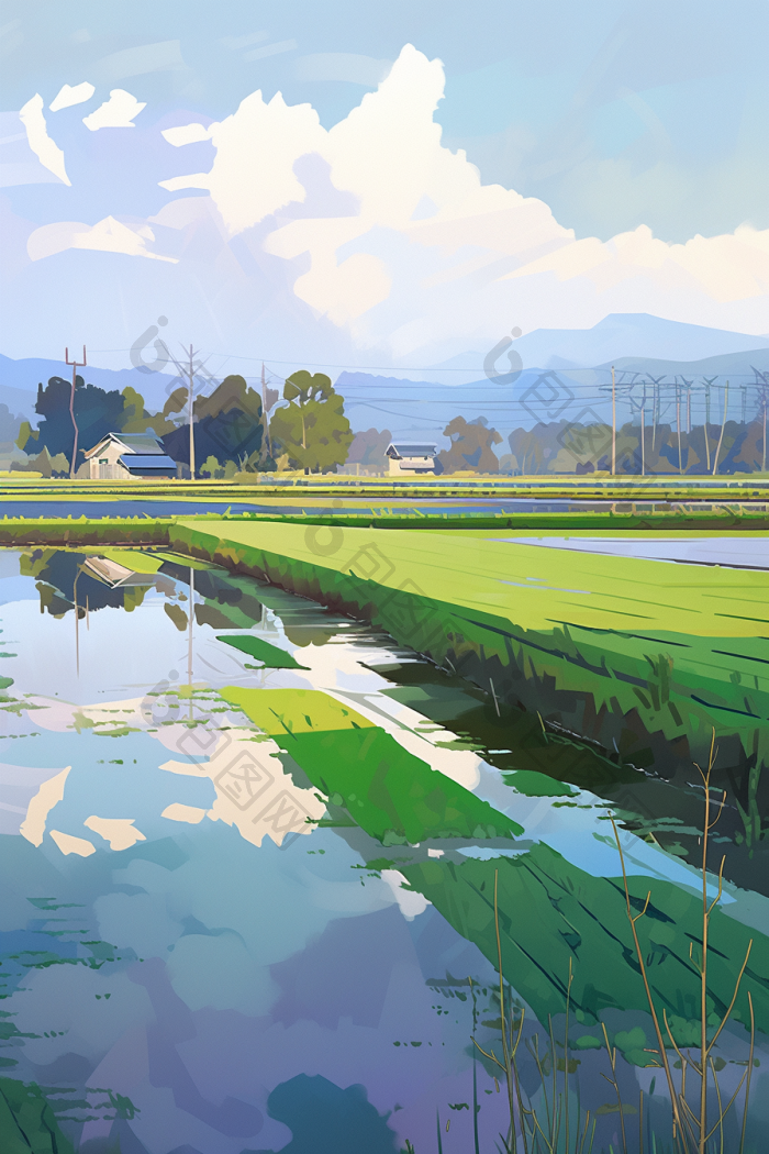 抽象插画风景插画高清图片下载-包图网