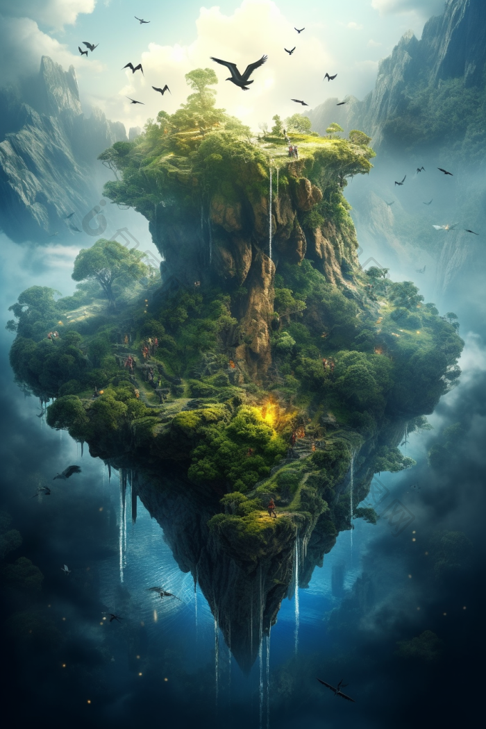 世界树图宏大的界树插画高清图片下载-包图网