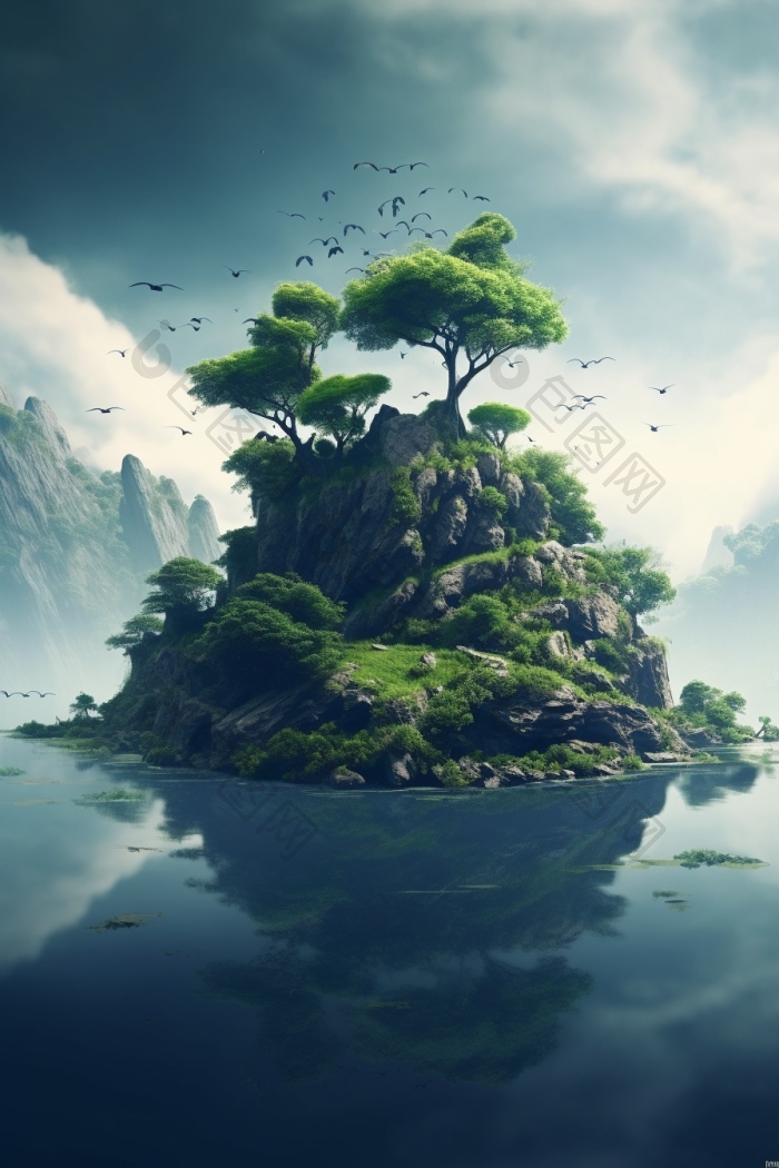 世界树图宏大的界树插画高清图片下载-包图网